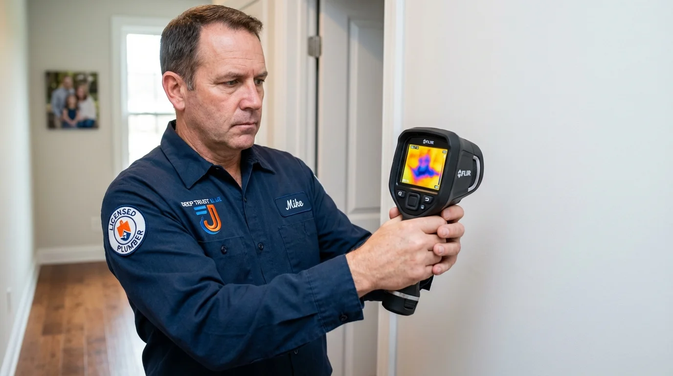 Thermal imaging leak detection by Johns Plumbing LLC in Kelseyville